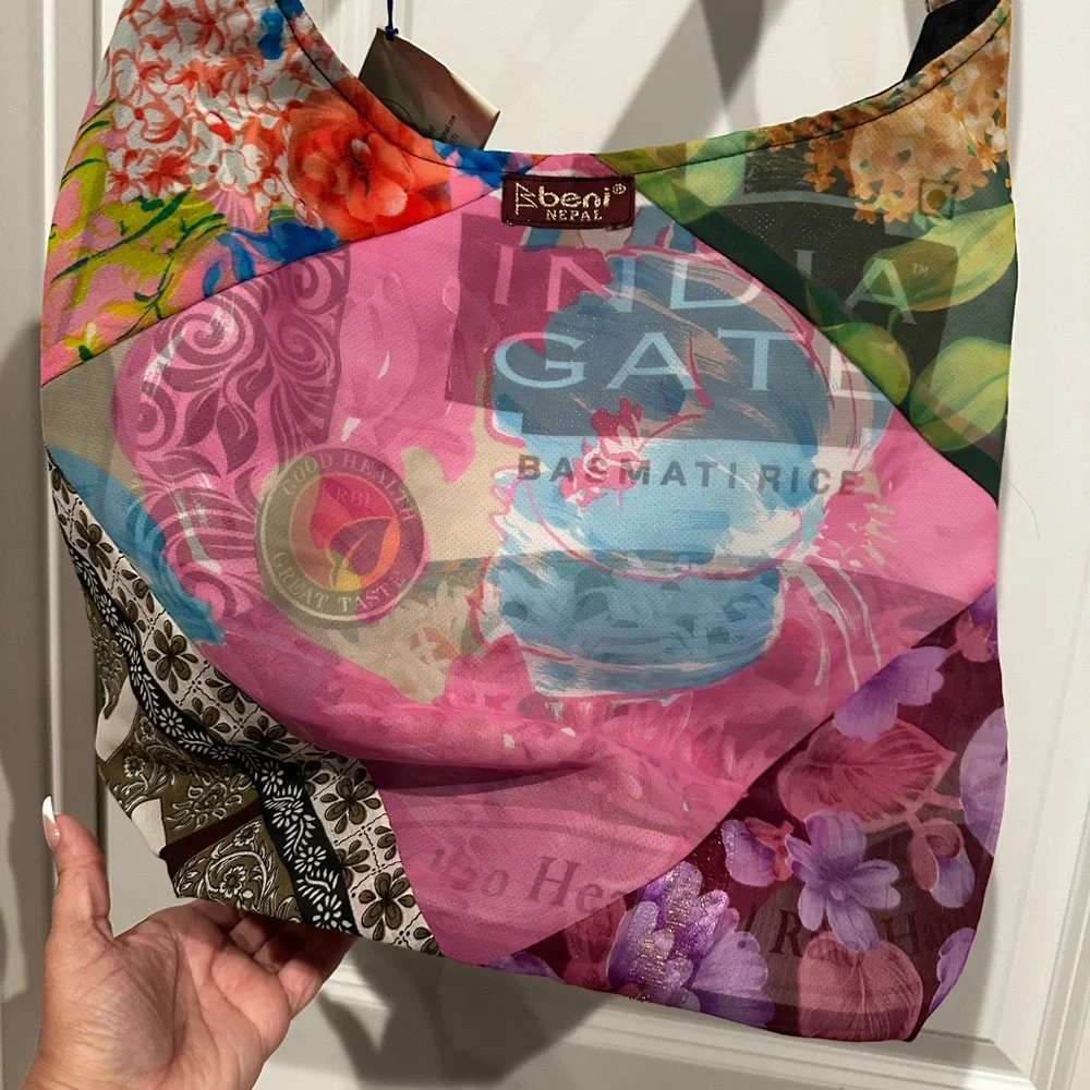 Beni Colorful Patchwork Shoulder Bag - Picture 3 of 5